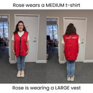 Vest Size Sample